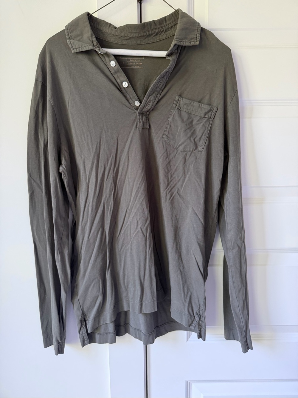 Billy Reid Long-Sleeve Polo